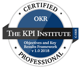 Certified OKR Professional certification badge